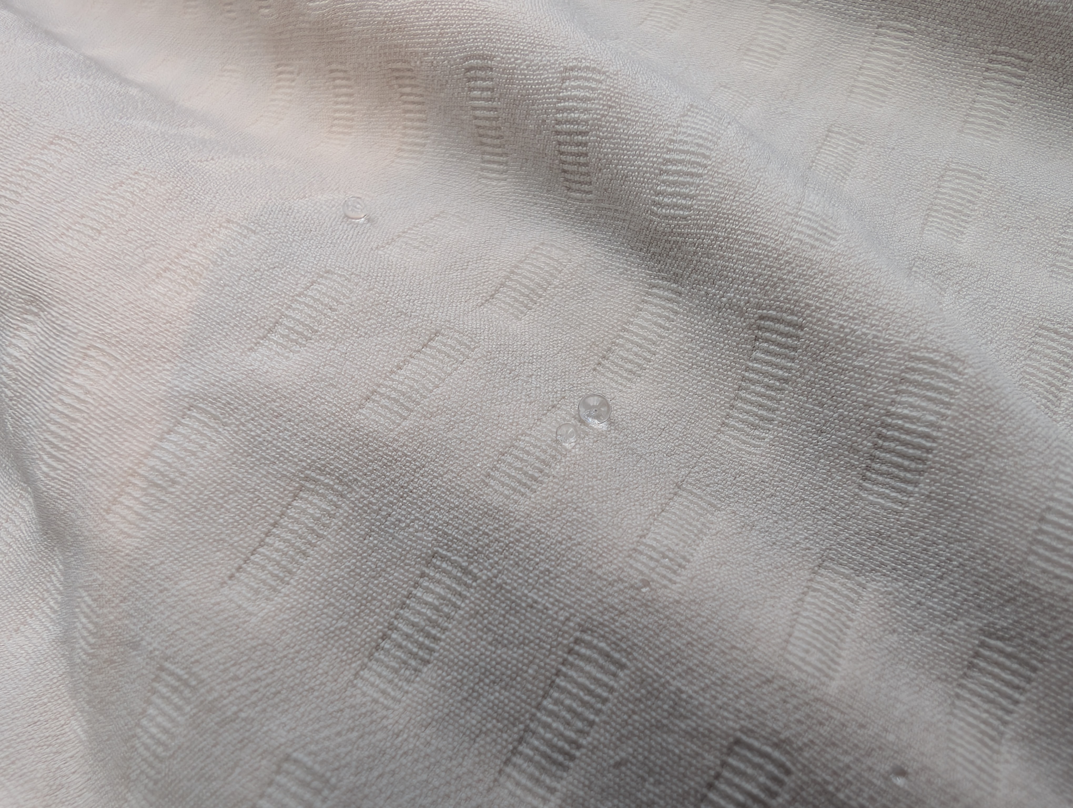 DWR water-repellent performance — bead-off effect