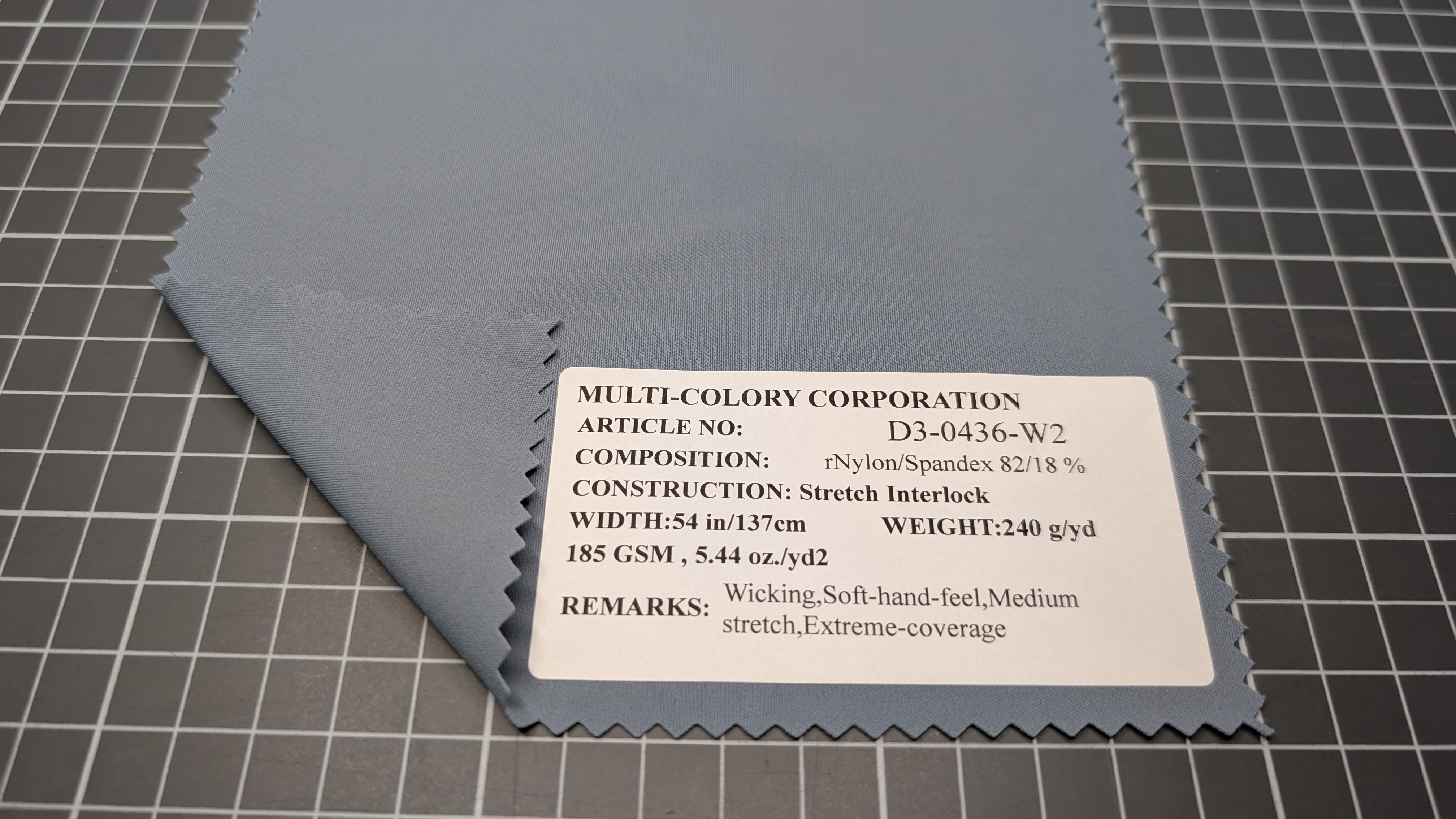 rNylon swatch D3-0436-W2