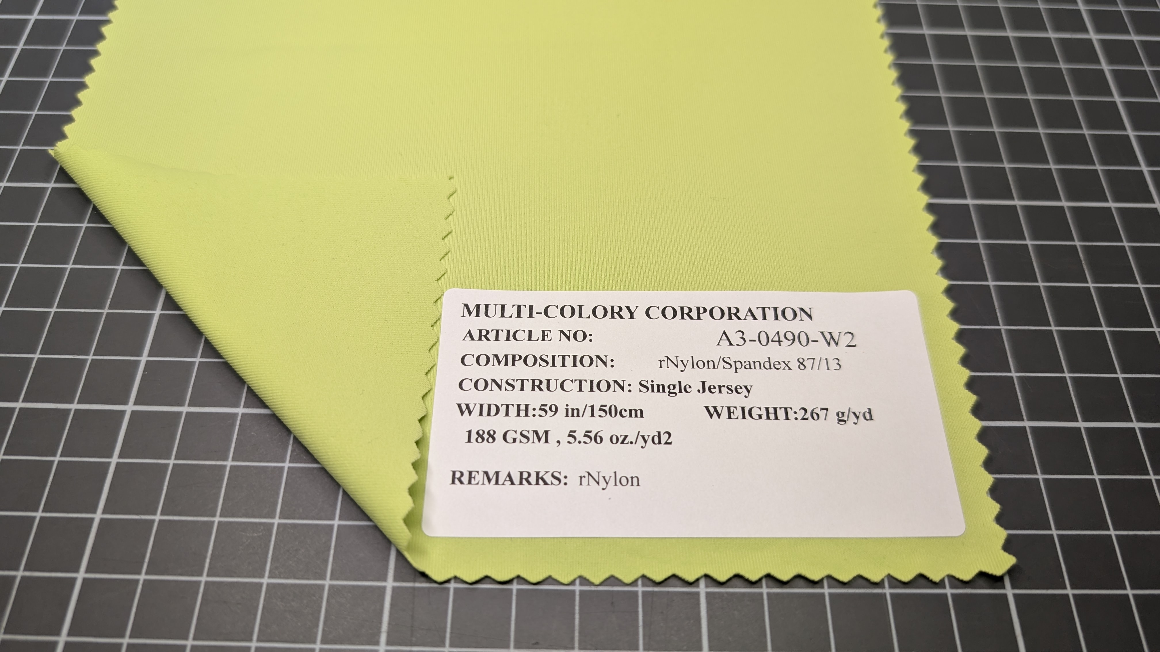 rNylon swatch A3-0490-W2